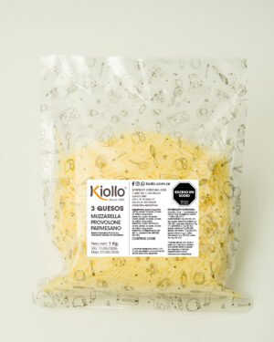 Hebras 3 Quesos (Muzzarella, provolone, parmesano) 1 Kg