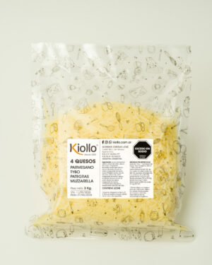 4 Quesos Muzzarella Pategras Tybo Parmesano 3 Kg