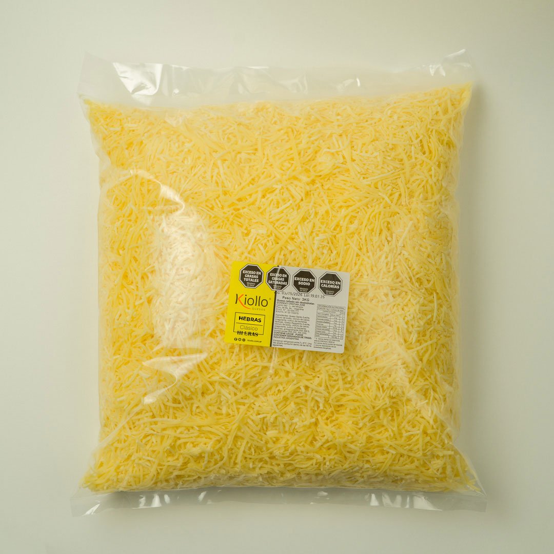 Queso en Hebras Clasico 3 Kg